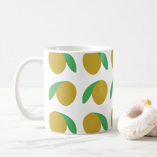 Mango Tropical Fruit  Coffee Mug (With Donut)