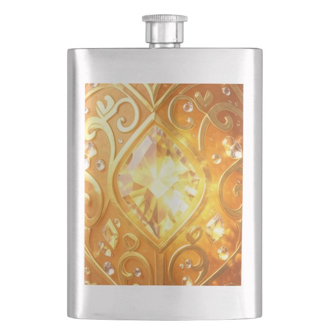Mango – Tropical Fruit Full of Flavor´7 Hip Flask (Front)