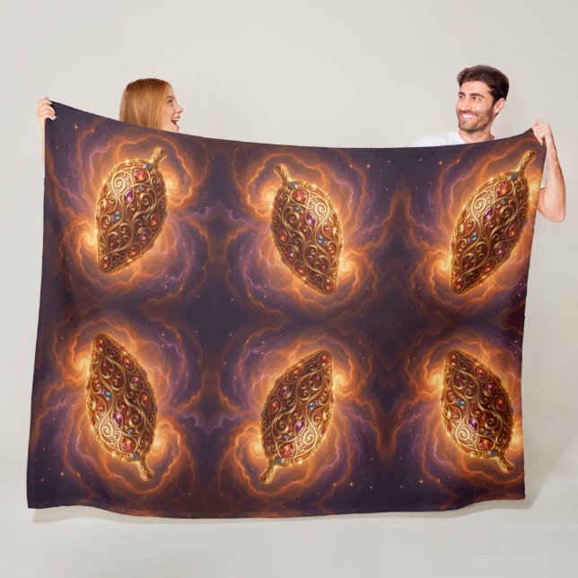 Mango - Tropical fruit full of flavor Fleece Blanket (In Situ)