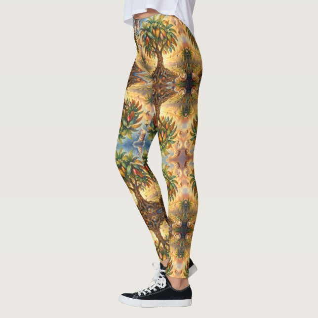 Mango - Tropical fruit full of flavor Leggings (Left)