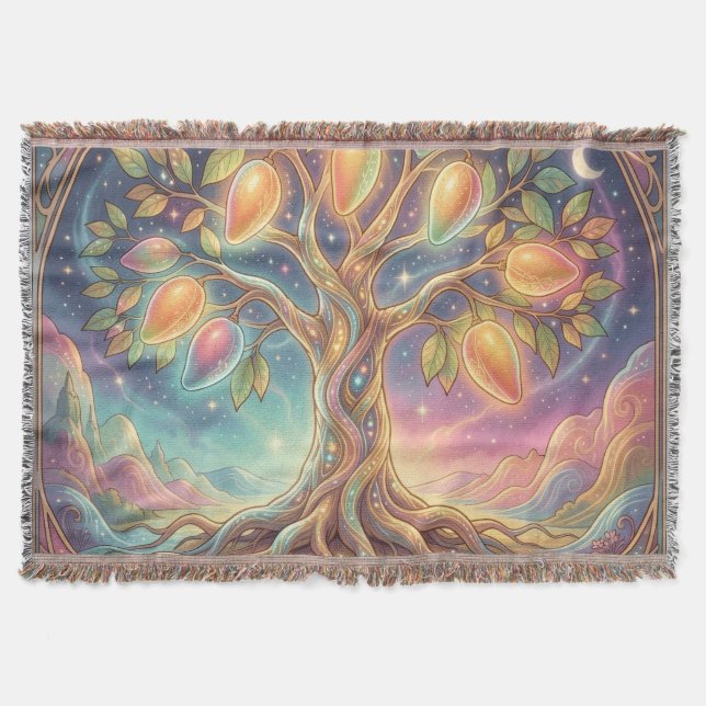 Mango – Tropische Frucht voller Geschmack´10 Throw Blanket (Front)