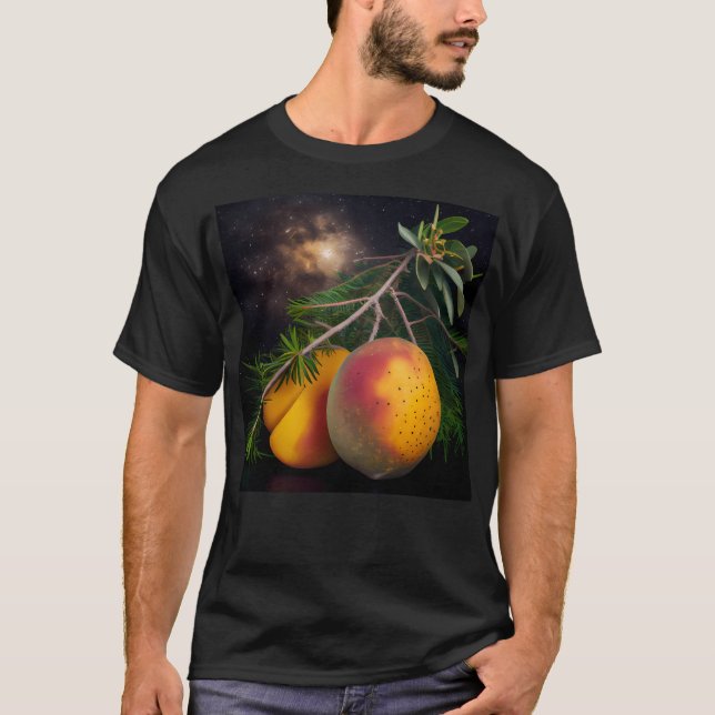 Mangoes Pine And A Sparkle Digital Painting T-Shirt (Front)