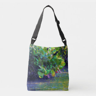 Mangrove Lagoon with Sea Grapes Crossbody Bag
