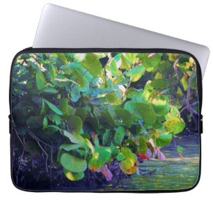 Mangrove Lagoon with Sea Grapes Laptop Sleeve