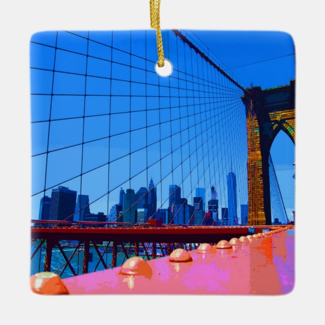 Manhattan 3000 ceramic ornament (Front)