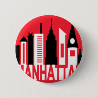 manhattan 6 cm round badge
