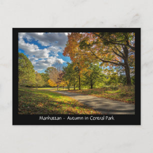 Manhattan, autumn in Central Park Postcard