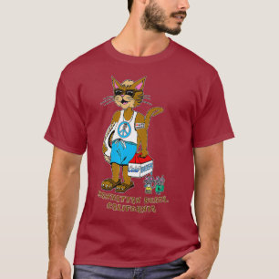 Manhattan Beach CA Funny Cat Life Guard and Mice T-Shirt