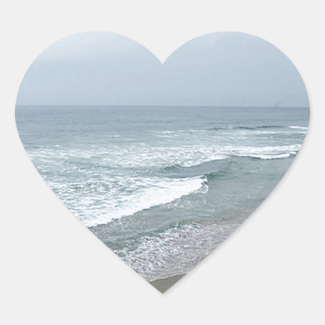 Manhattan Beach California Heart Sticker (Front)