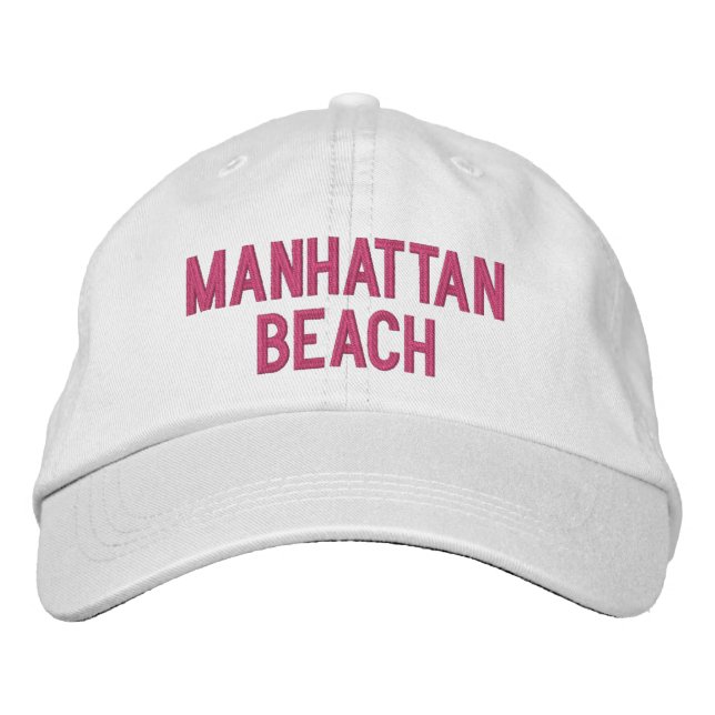 MANHATTAN BEACH EMBROIDERED HAT (Front)