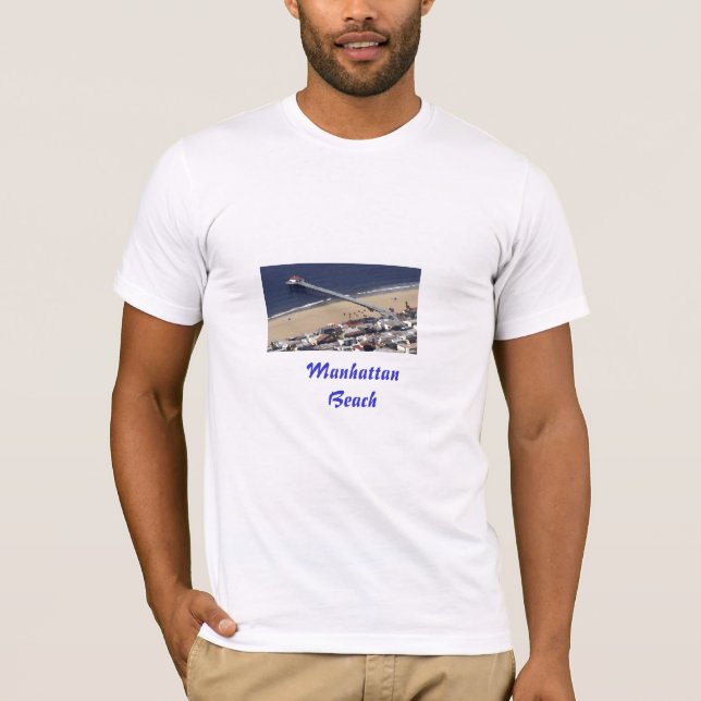 Manhattan Beach Pier Painted, ManhattanBeach T-Shirt (Front)