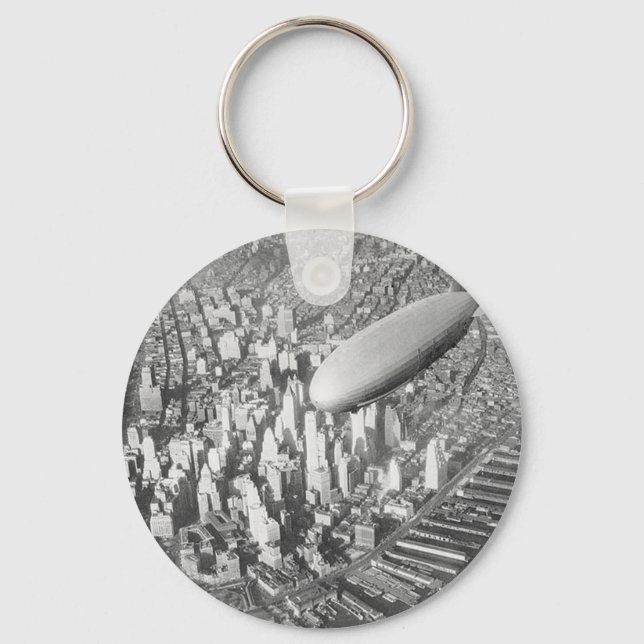 Manhattan Blimp Key Ring (Front)