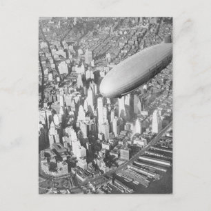 Manhattan Blimp Postcard