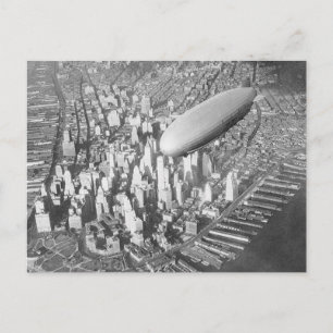 Manhattan Blimp Postcard