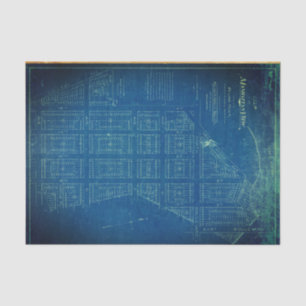 Manhattan Blueprint 18lb Decoupage Sheet