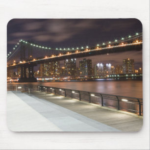 Manhattan Bridge and NYC Skyline Mouse Pad