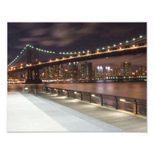 Manhattan Bridge and NYC Skyline Photo Print