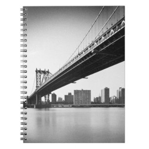Manhattan Bridge and skyline, New York, US. Notebook