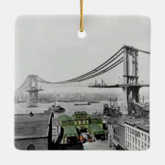 Manhattan Bridge Catharine Ferry New York Ceramic Ornament
