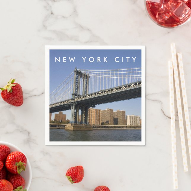 Manhattan Bridge the East River | New York City Napkin (Insitu)