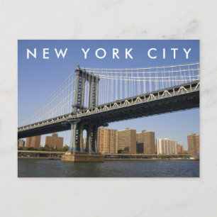 Manhattan Bridge the East River New York City Postcard