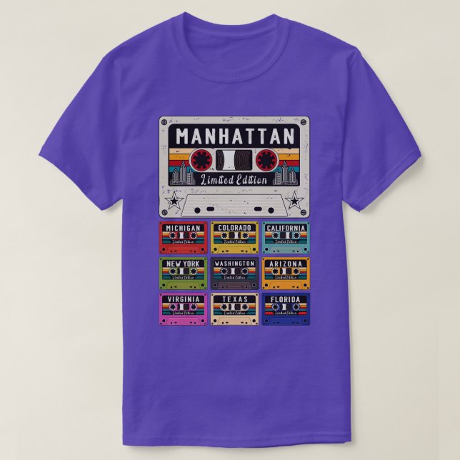 Manhattan City retro 1 T-Shirt (Design Front)