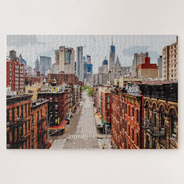 Manhattan Cityscape New York City Jigsaw Puzzle (Horizontal)