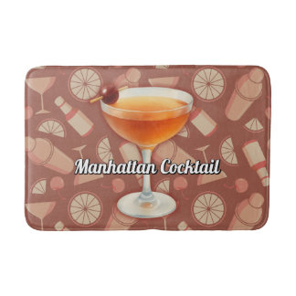 Manhattan Cocktail Bath Mat