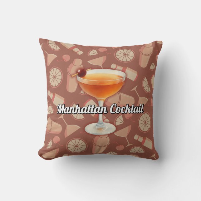 Manhattan Cocktail Cushion (Front)