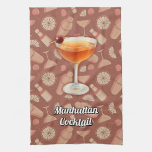 Manhattan Cocktail Tea Towel