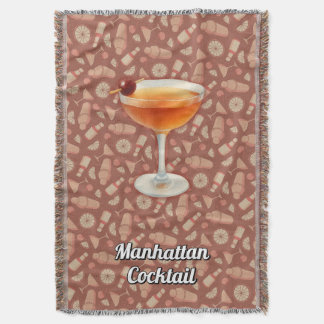 Manhattan Cocktail Throw Blanket