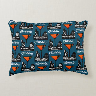 Manhattan Cocktail Wall Art Decorative Cushion