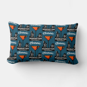 Manhattan Cocktail Wall Art Lumbar Cushion