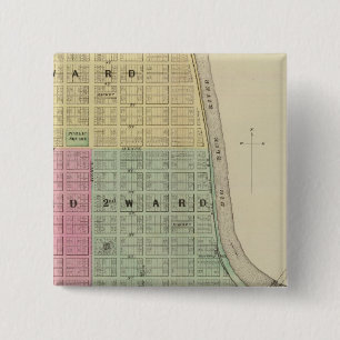 Manhattan, Coronado, Towanda, Kansas 15 Cm Square Badge