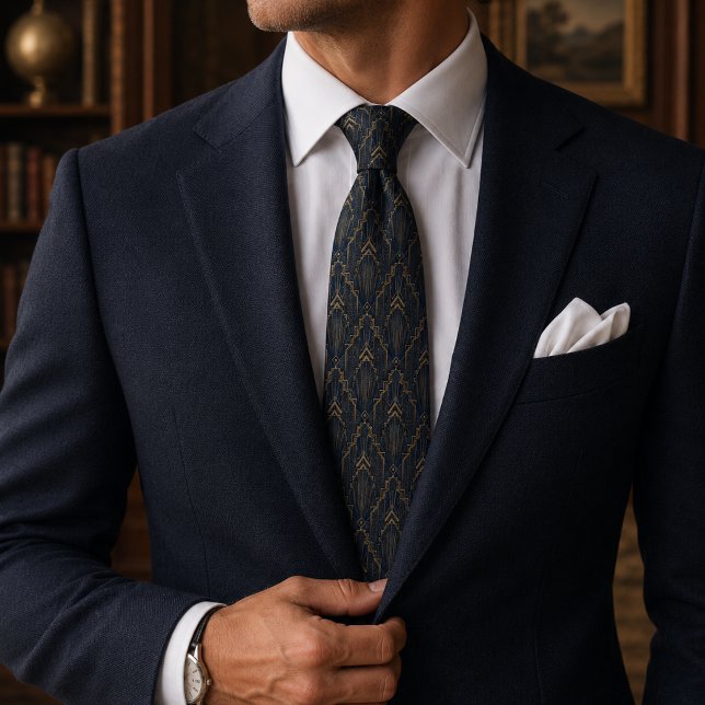 Manhattan Deco Jacquard Luxury Tie (Creator Uploaded)