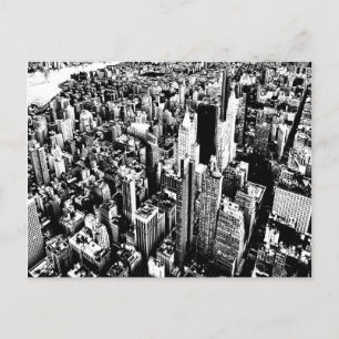 Manhattan designed invitation postcard