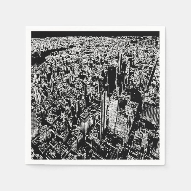 Manhattan designed napkin (Front)