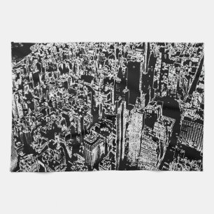 Manhattan designed tea towel