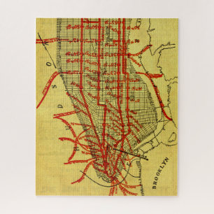 Manhattan Elevated Railway System (1900) Part I Jigsaw Puzzle