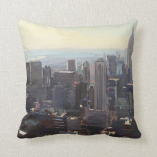 Manhattan from the Rockefeller Building 2012 Cushion