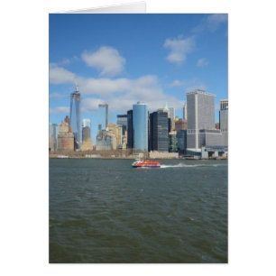 Manhattan in the distance.
