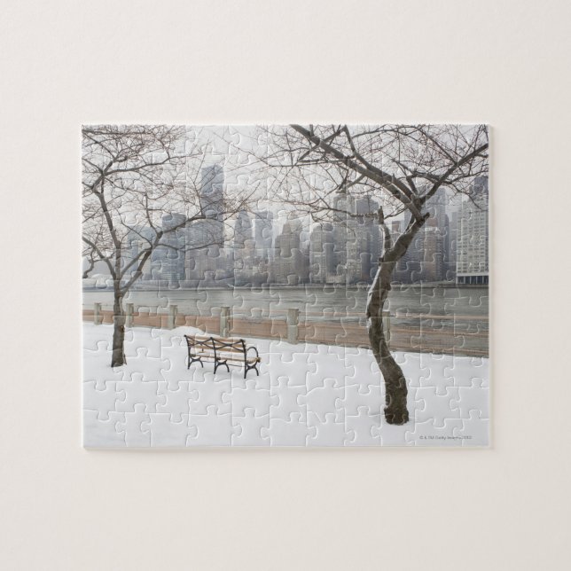 Manhattan in the Winter Jigsaw Puzzle (Horizontal)