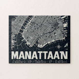 Manhattan Map Illustration  Jigsaw Puzzle