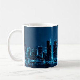 Manhattan midtown skyscrapers and New York City sk Coffee Mug