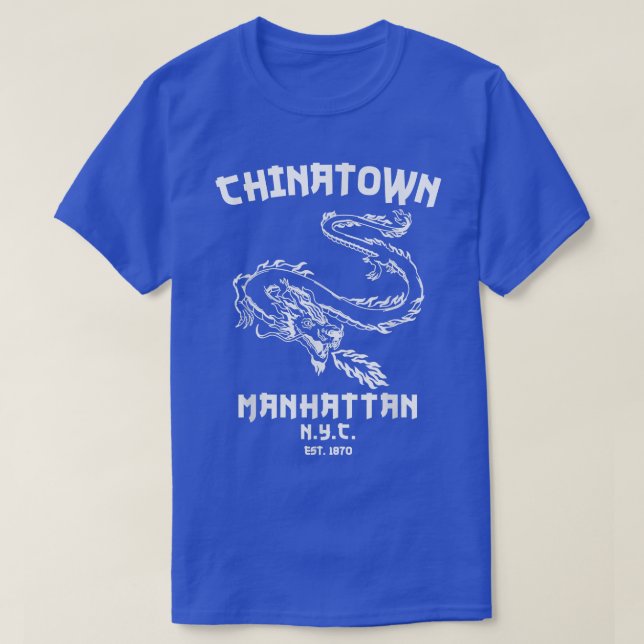 Manhattan New York Chinatown Chinese Lower East Si T-Shirt (Design Front)