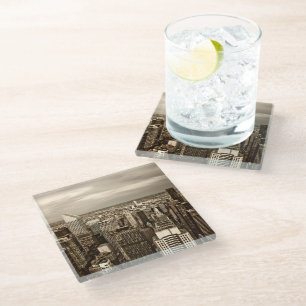 Manhattan New York City Glass Coaster