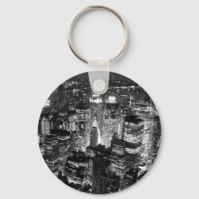 Manhattan New York City Key Ring (Front)
