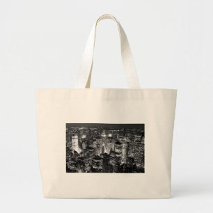 Manhattan New York City Large Tote Bag