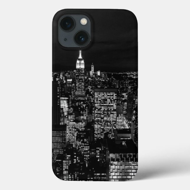 Manhattan New York City Night Skyline Case-Mate iPhone Case (Back)