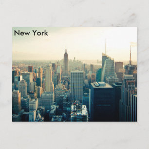 Manhattan, New York city skyline Postcard